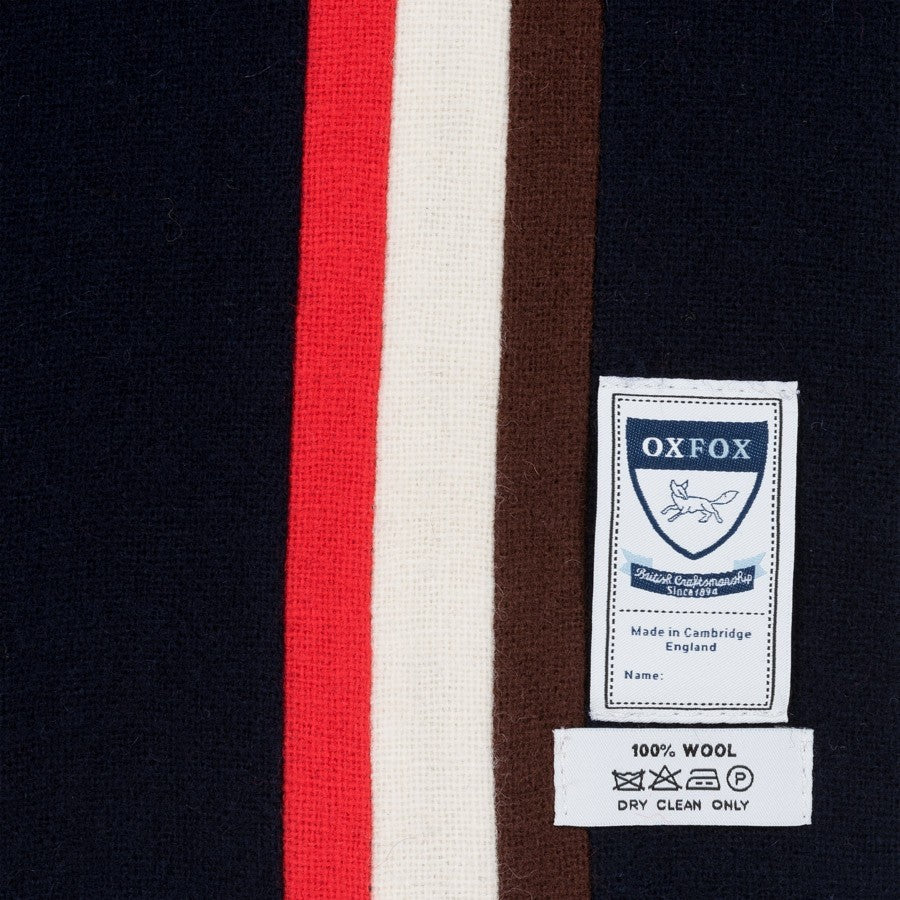 OXFOX Scarvest Christ Church - University College - Red White Blue Brown