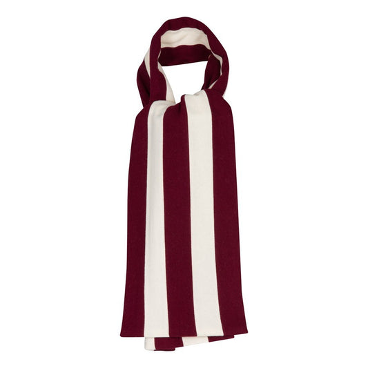 OXFOX Scarves Hearts - University College - Maroon White