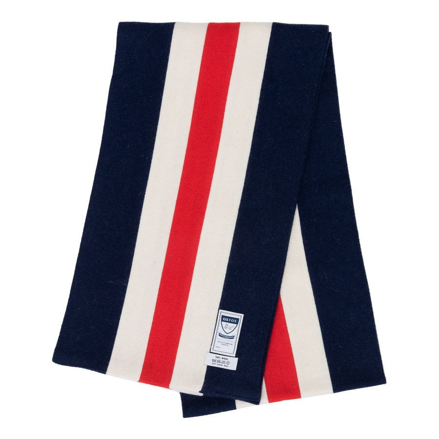 OXFOX Scarves Henly - University College - Dark Blue White Red