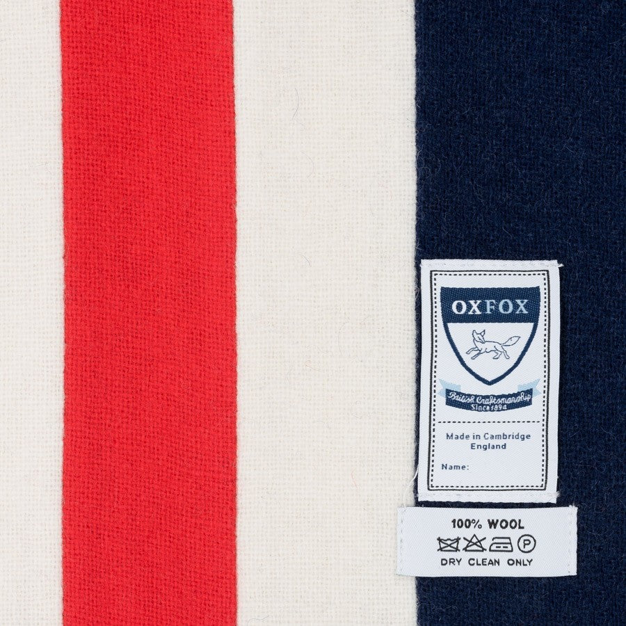 OXFOX Scarves Henly - University College - Dark Blue White Red