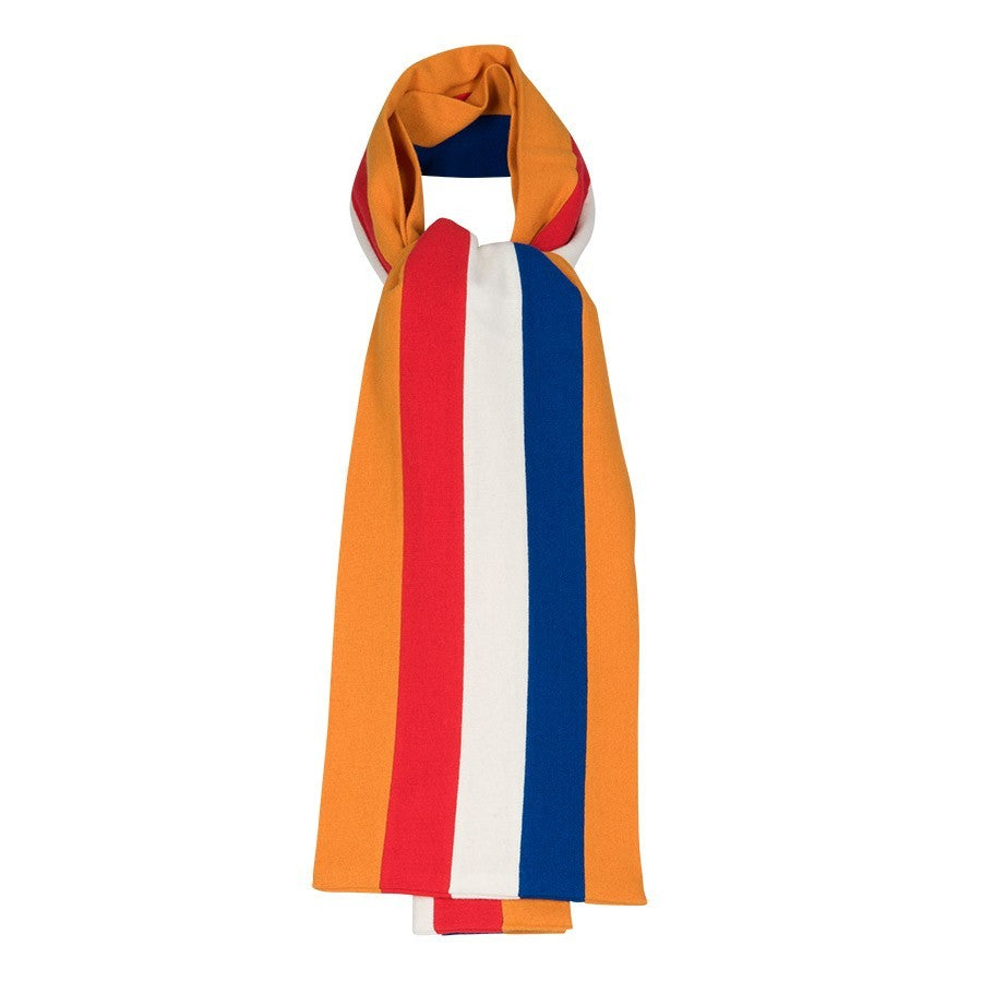 OXFOX Scarves Netherlands - University College - Orange Red White Blue