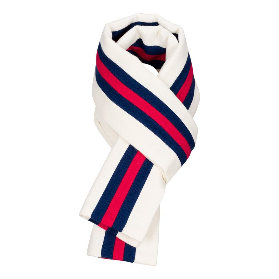 OXFOX Scarves Peak - University College - White Dark Blue Red