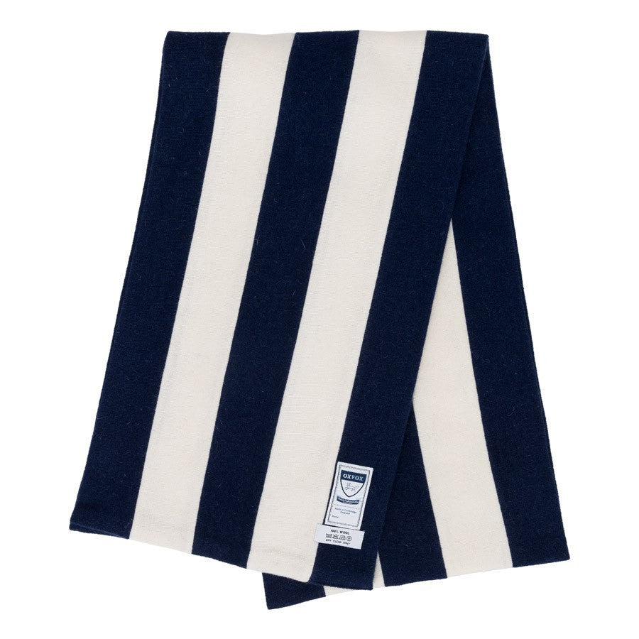 OXFOX Scarves Queens - University College - Dark Blue White