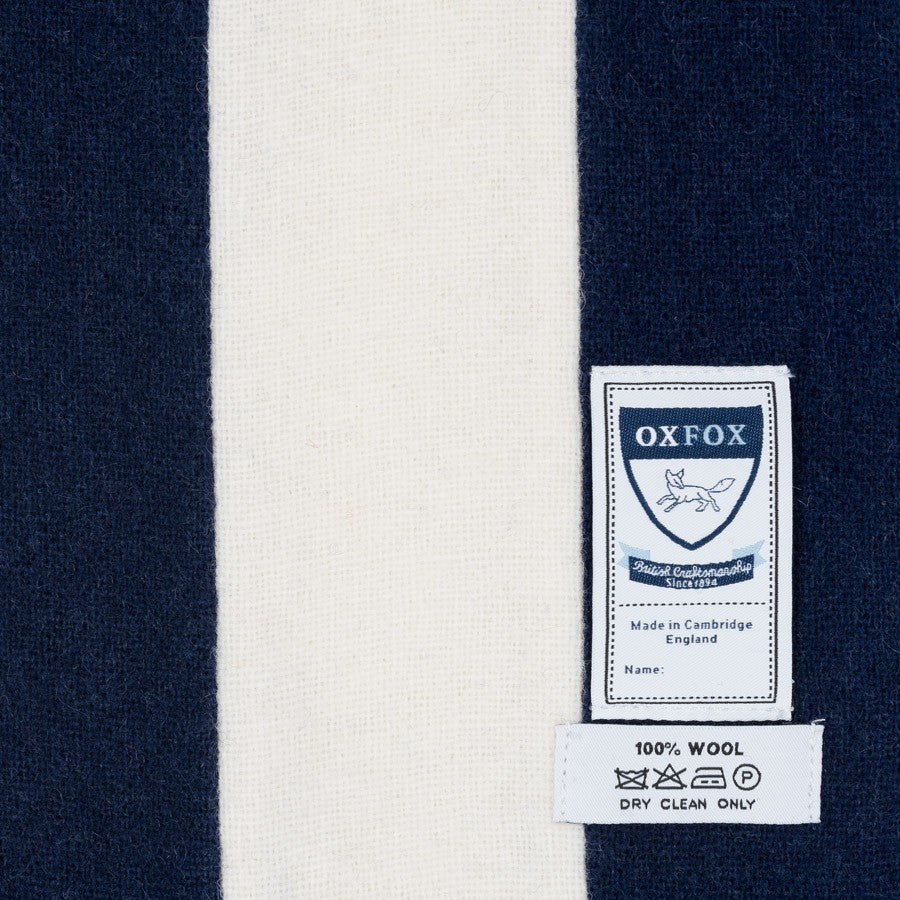 OXFOX Scarves Queens - University College - Dark Blue White