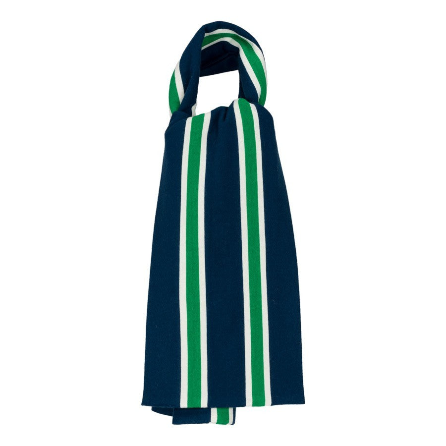 OXFOX Scarves Scot - University College - Dark Blue White Green