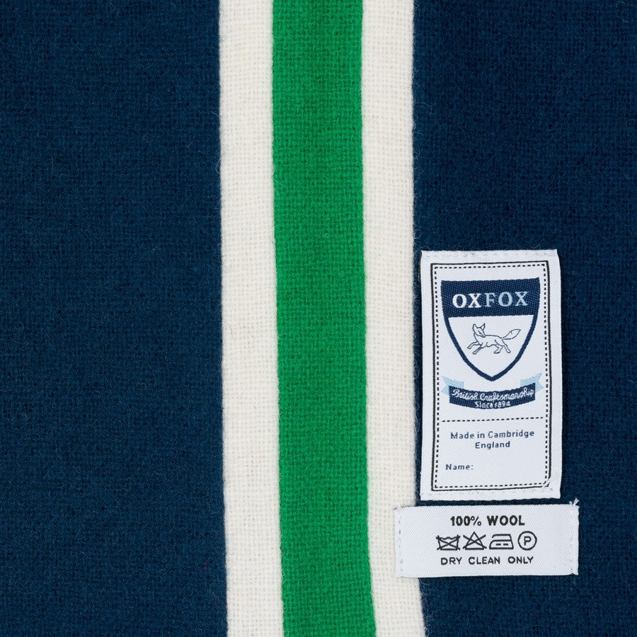 OXFOX Scarves Scot - University College - Dark Blue White Green