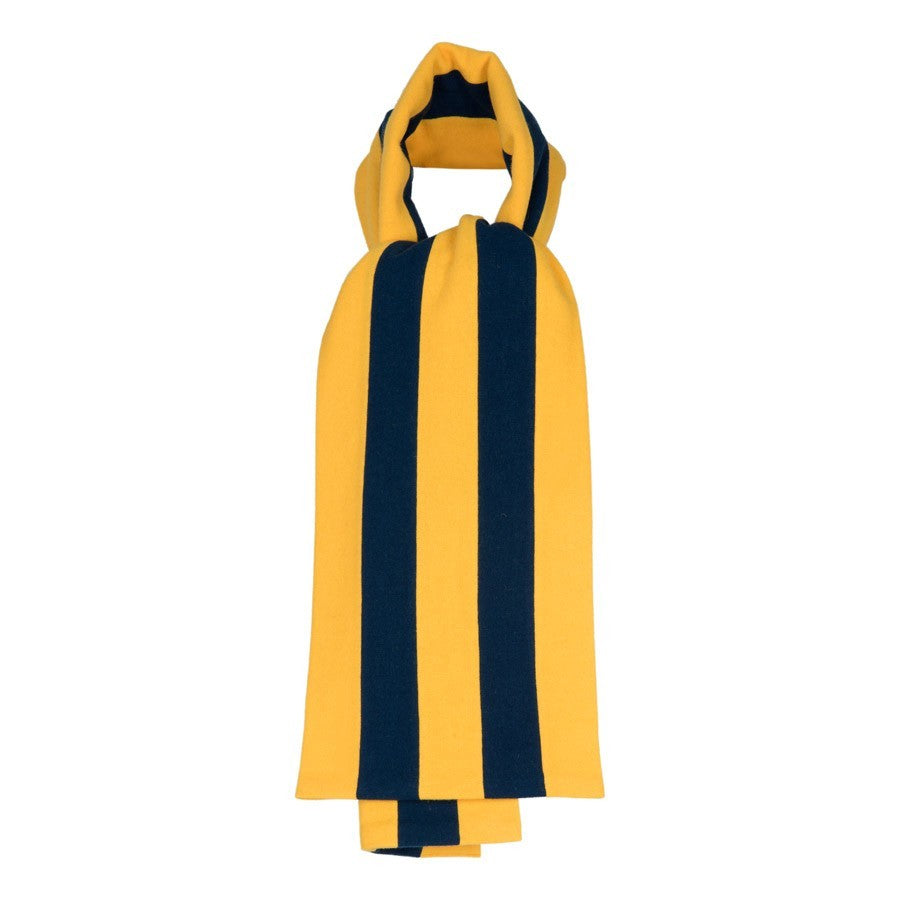 OXFOX Scarves Shrewsbury - University College - Gold Navy Blue