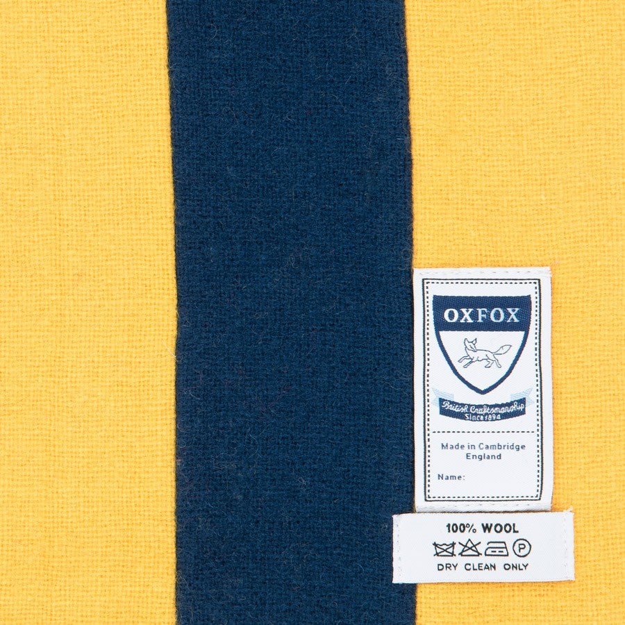 OXFOX Scarves Shrewsbury - University College - Gold Navy Blue