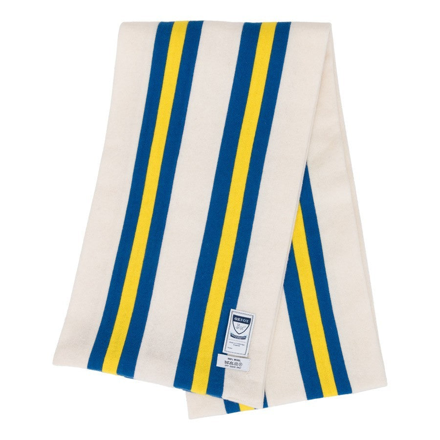 OXFOX Scarves United - University College - White Blue Yellow