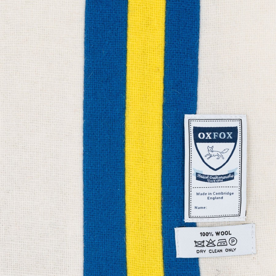 OXFOX Scarves United - University College - White Blue Yellow