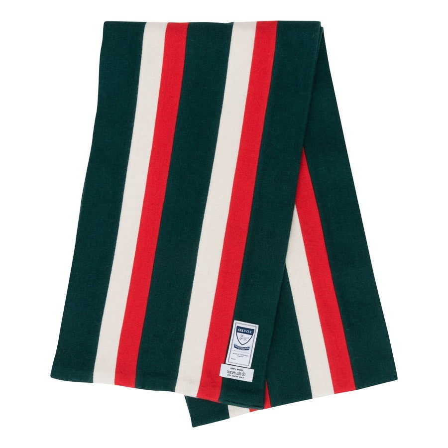 OXFOX Scarves Wales - University College - Dark Green Red White